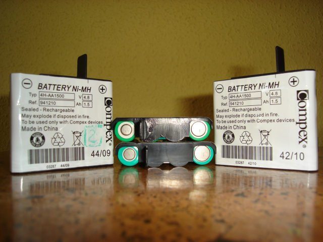 Utilizar al menos dos baterías para entrenar electroestimulacion