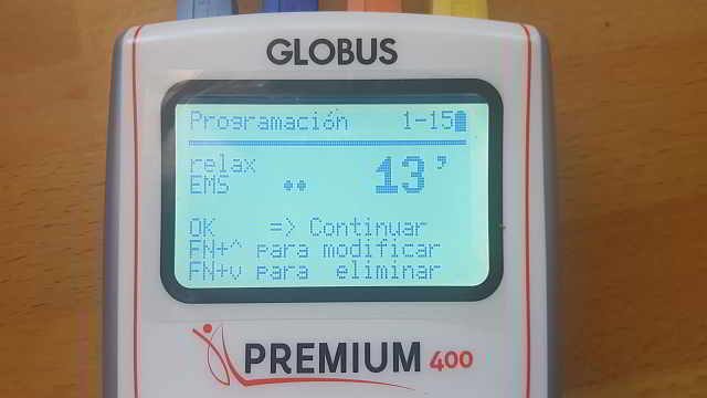 globus 400 programable y con microcorriente