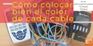 colores cables compex y globus. Como poner