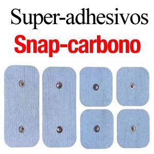 parches super-adhesivos snap carbono